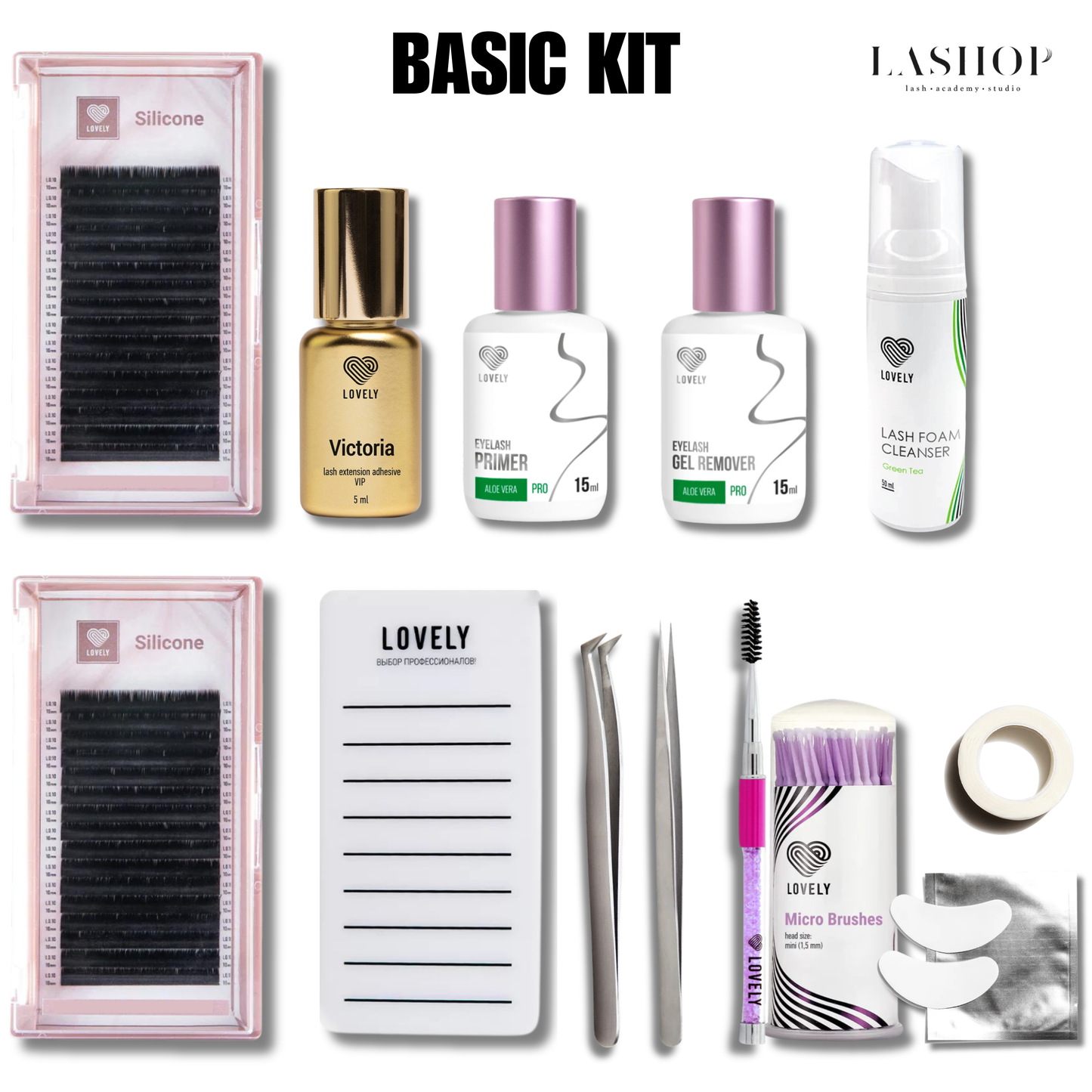 BASIC Kit për qerpikët extensions