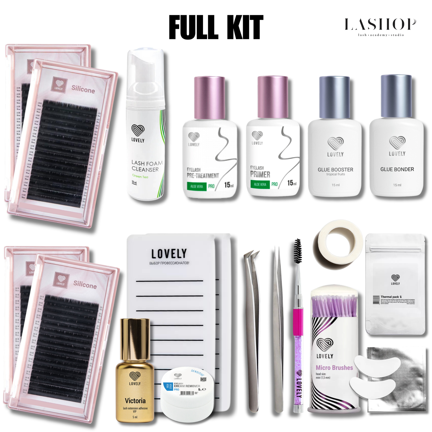 FULL Kit për qerpikët extensions