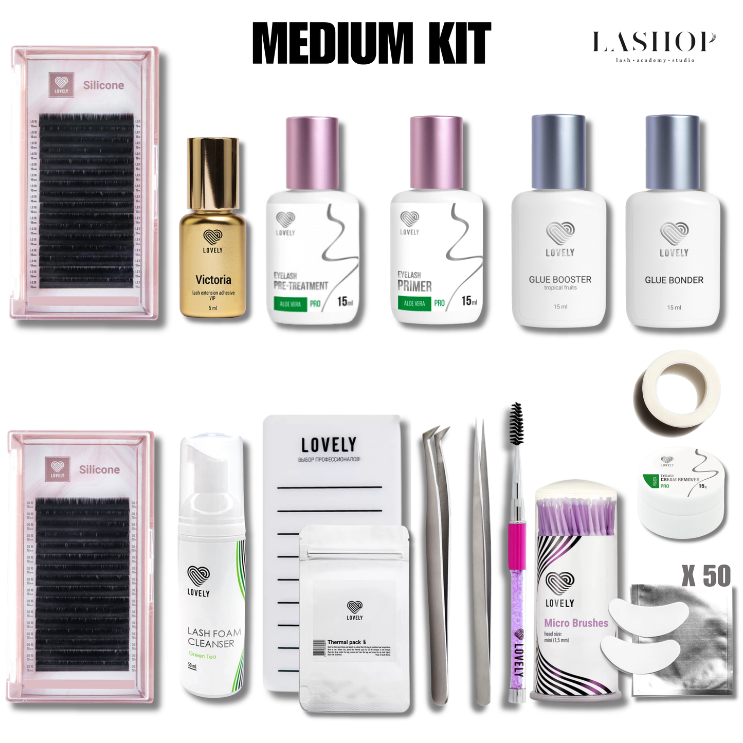 MEDIUM KIT për qerpikët Extension