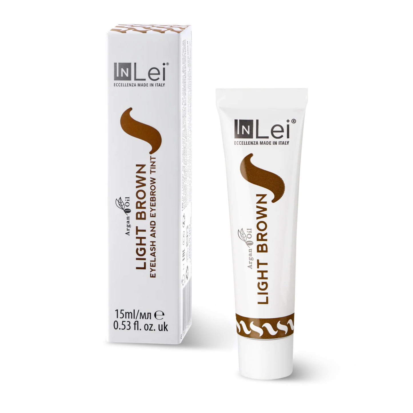LIGHT BROWN Bojë Kafe e Çelët për Qerpikë dhe Vetulla me Vaj Argani 15 ml
