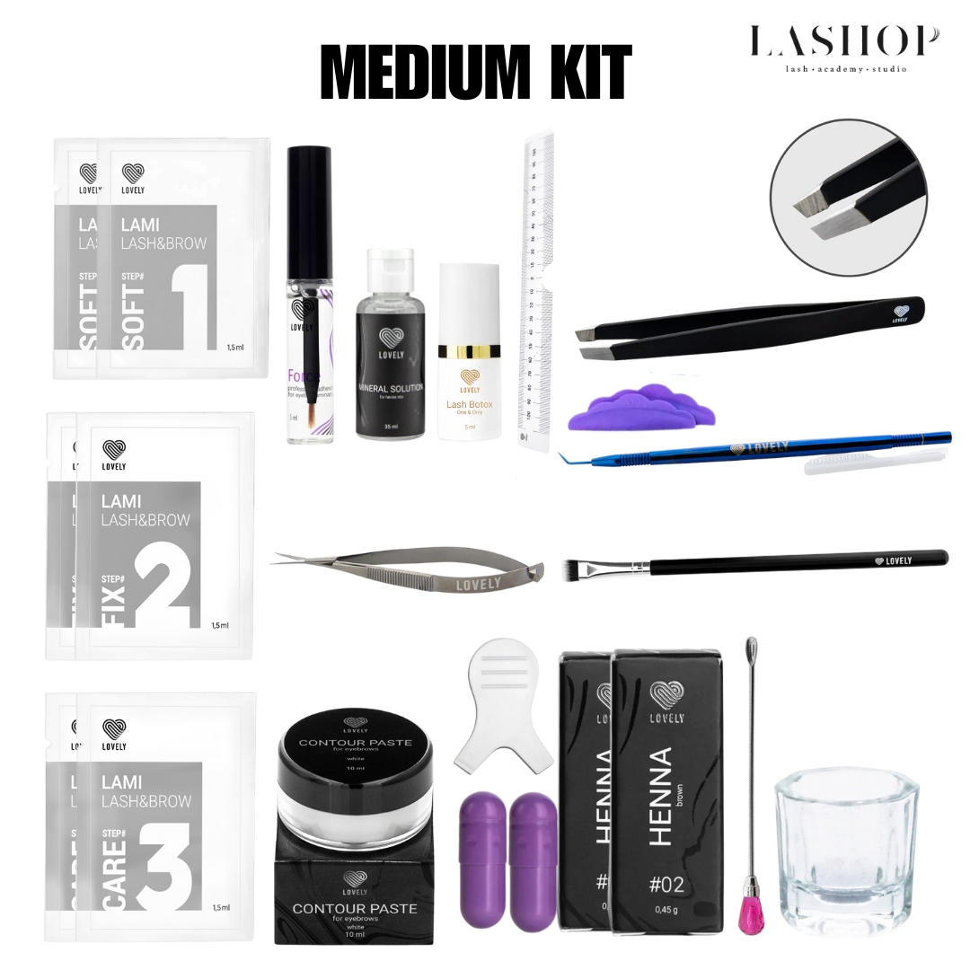 Medium Kit për Vetullat