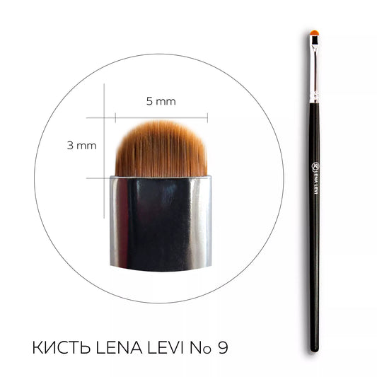 Oval brush LENA LEVI No. 9